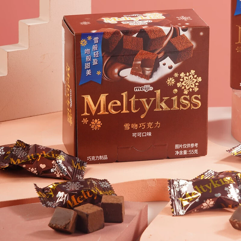 Meiji Meiji Snow Kiss chocolate cocoa milk strawberry matcha wedding candy souvenir gift for girlfriend on Chinese Valentine’s Day