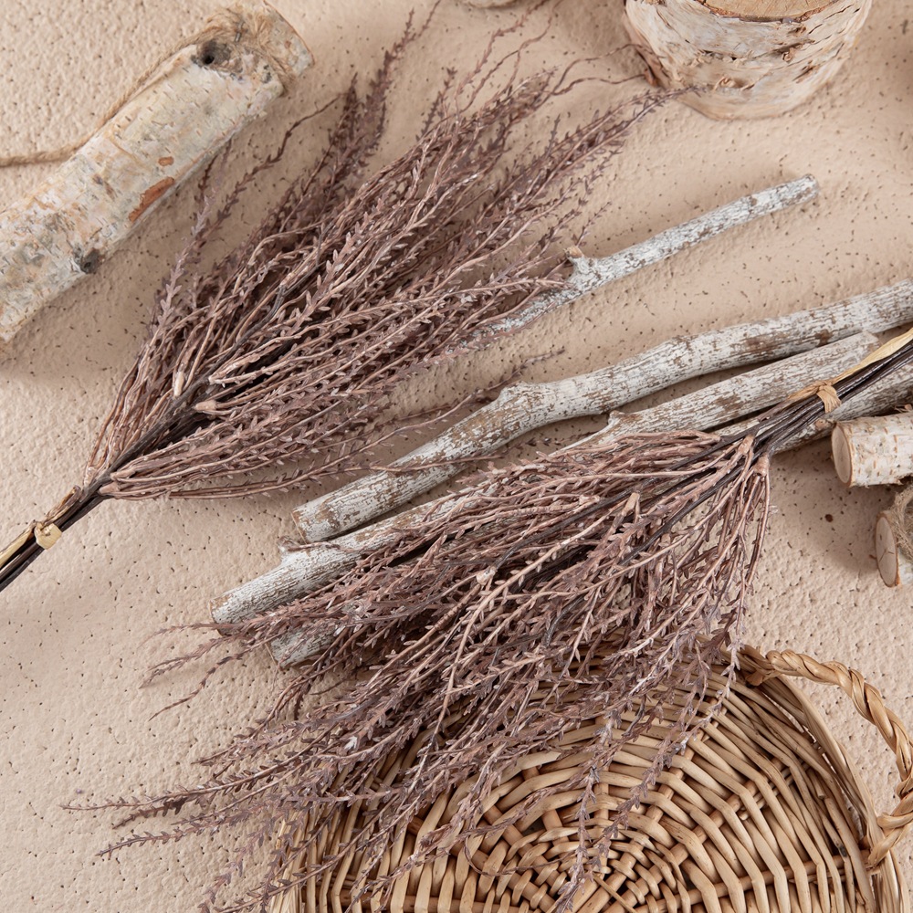 仿真花三叉小葉草配件家居裝飾婚慶手捧花玫瑰花牆假花跨境YC1084