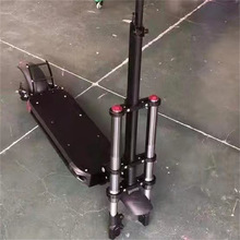 电动滑板车配件双杆双驱动铝合金前叉整车套件折叠立柱车架出售