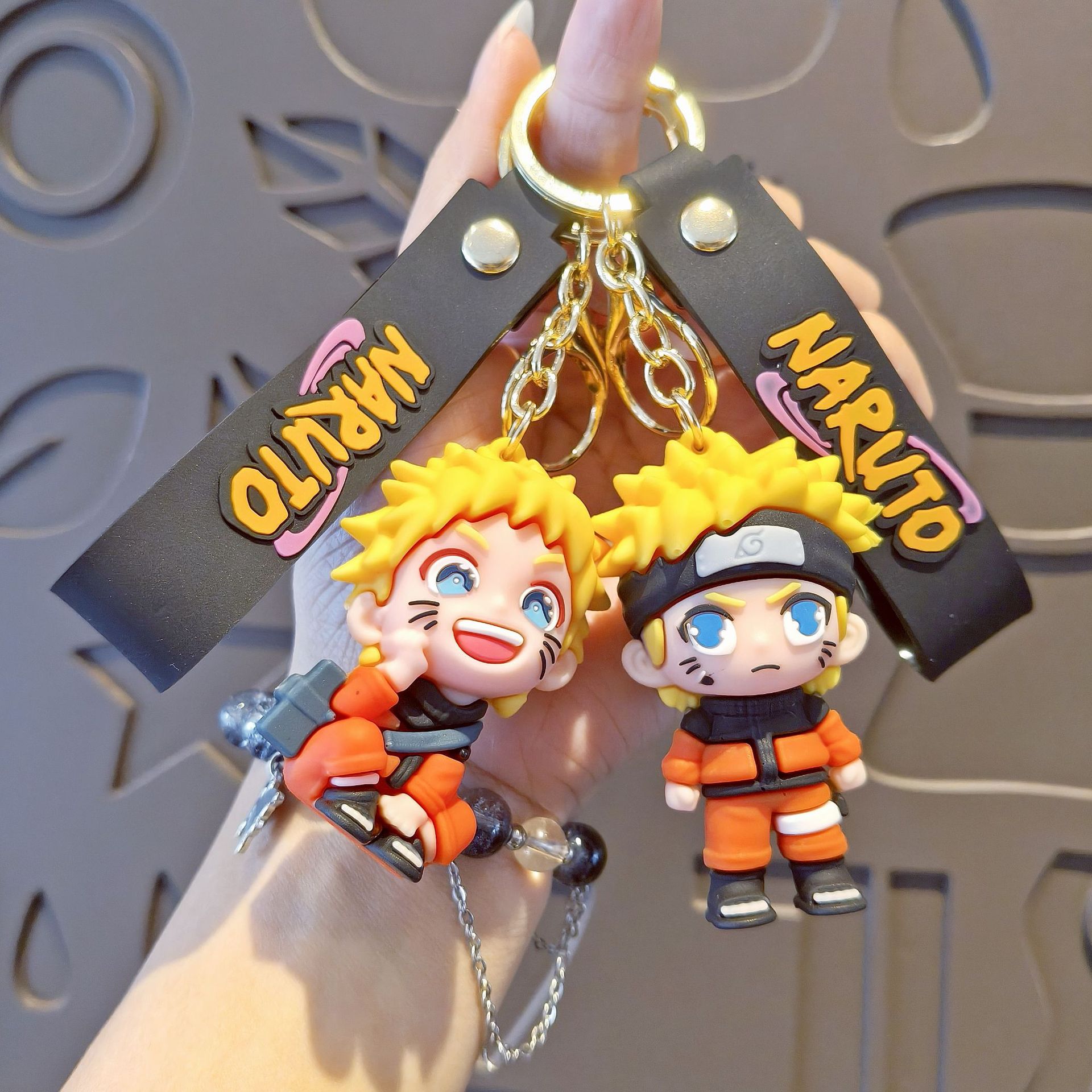 Naruto Cartoon Keychain Naruto Doll Bag Pendant Car Key Chain Accessories Doll Machine Small Gift