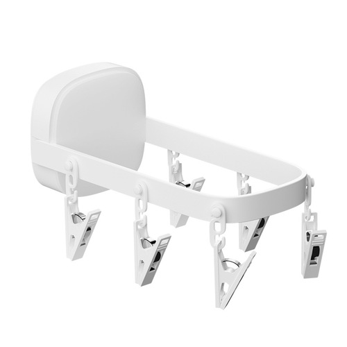 Portable household folding clothes drying rack drying rack wall punch-free wall hanging indoor balcony underwear and socks clothes drying rack