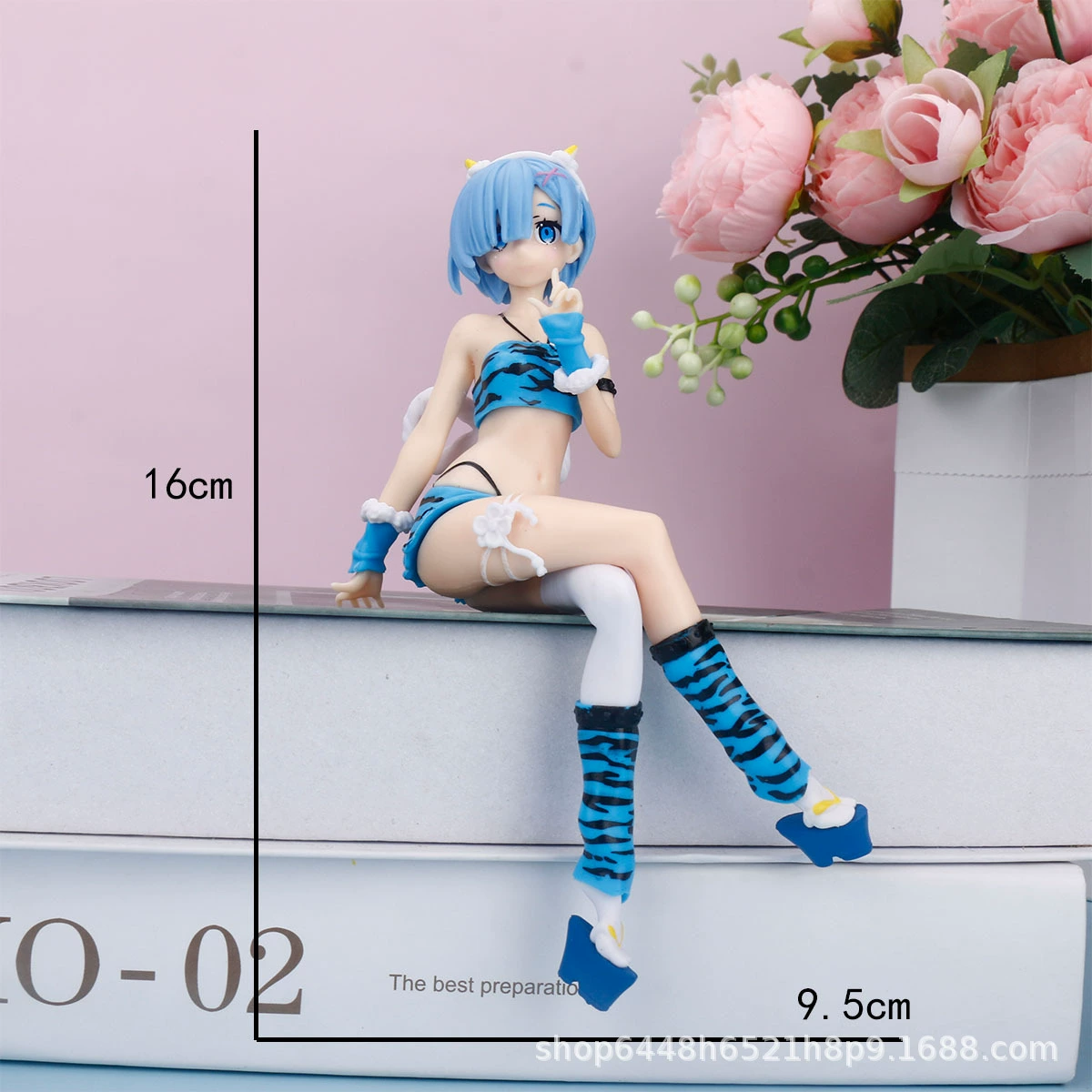 Фигурка Рем (Re:Zero) ПВХ ручной работы, поза-качание, 18 см, коллекционная (несколько вариантов)