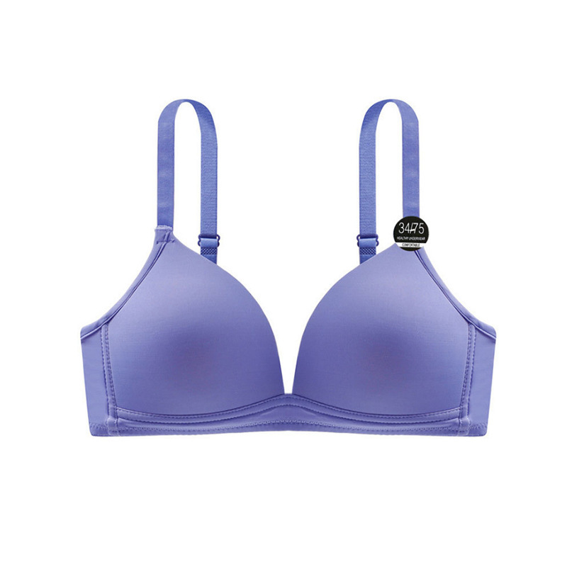 METWO Isla cero sentido triángulo taza de la ropa interior sin costuras Correa inalámbrica belleza espalda sexy pecho grande y pequeño sujetador para las mujeres