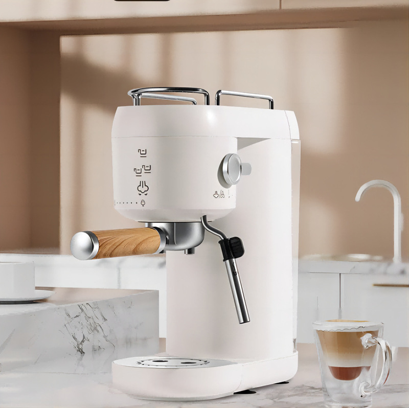 Espresso coffee machine household small espresso semi-automatic espresso coffee machine one person full automatic milk foam machine Espresso coffee machine household small espresso semi-automatic espresso coffee machine one person full automatic milk foam machine