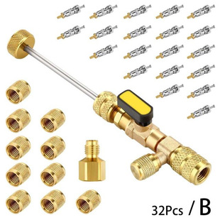 Factory valve core refrigerant valve core removal wrench R12R22R410A automobile air conditioning refrigeration replacement tool 1/4S