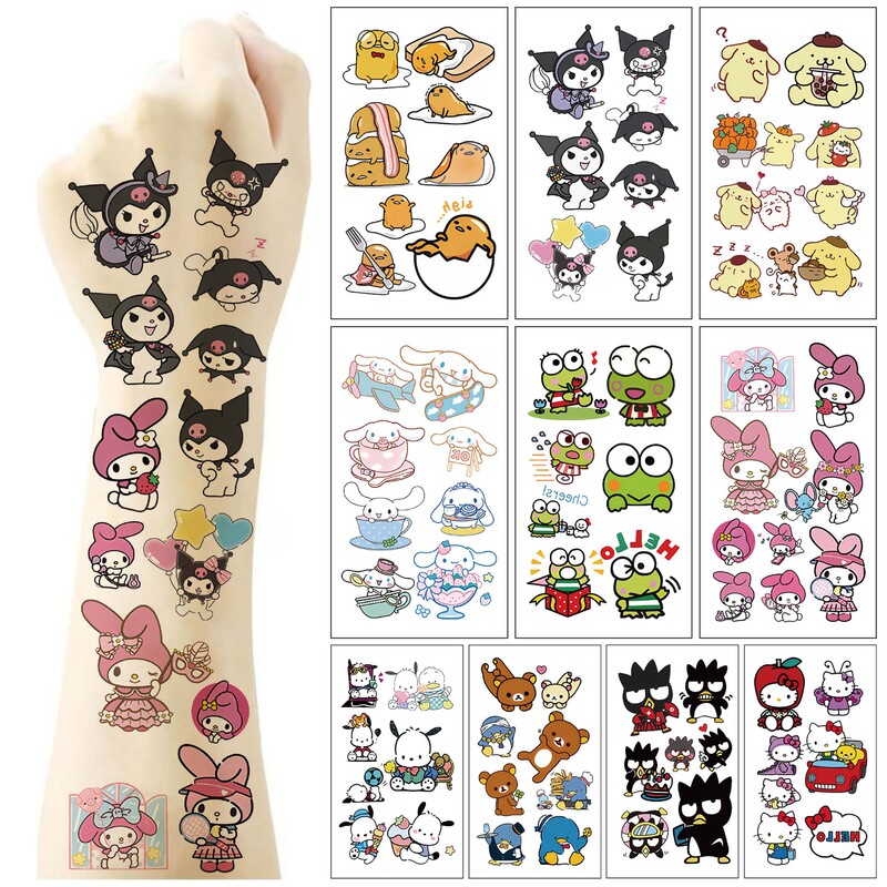 Cross-border new cartoon melody kulomipaqia dog children's tattoo stickers birthday party party temporary stickers
