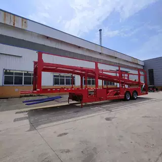 厂家定做6位8位单桥双轿双层液压油缸式车辆运输轿运车