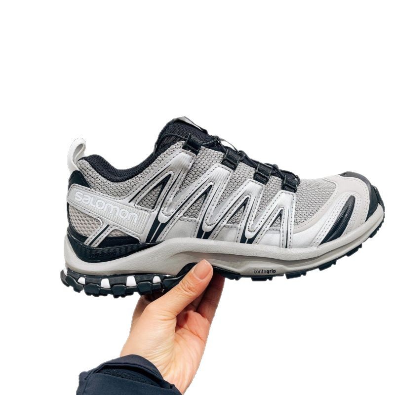 XA PRO 3D arena gris hombre y mujer alpinismo respirado anti-derrapante zapatos de carrera