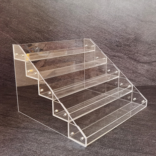 Acrylic Hand-Made Doll Ladder Display Rack Multi-Layer Perfume Cosmetics Storage Box Cigarette Rack Desktop Storage Rack