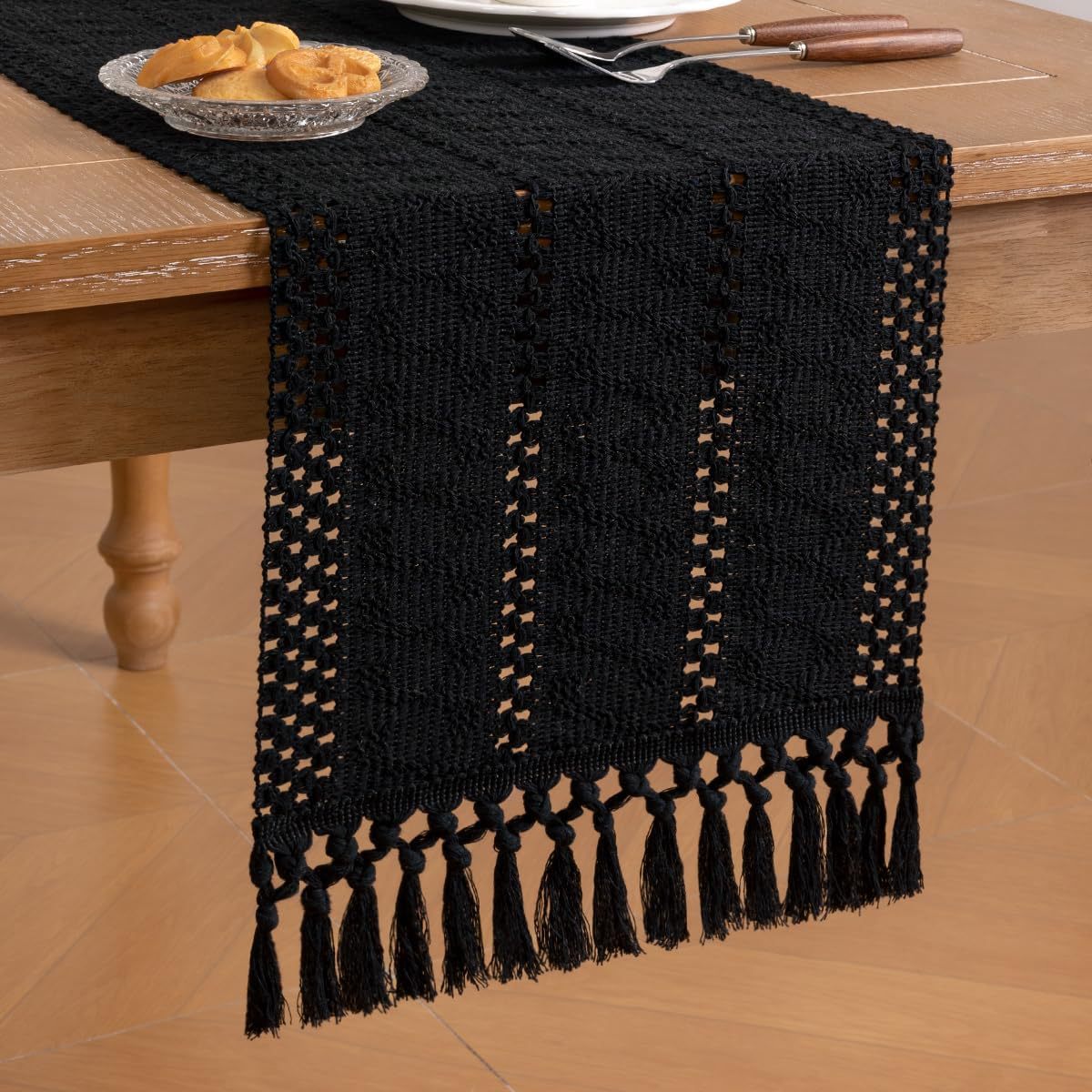 올 블랙 매듭 태슬