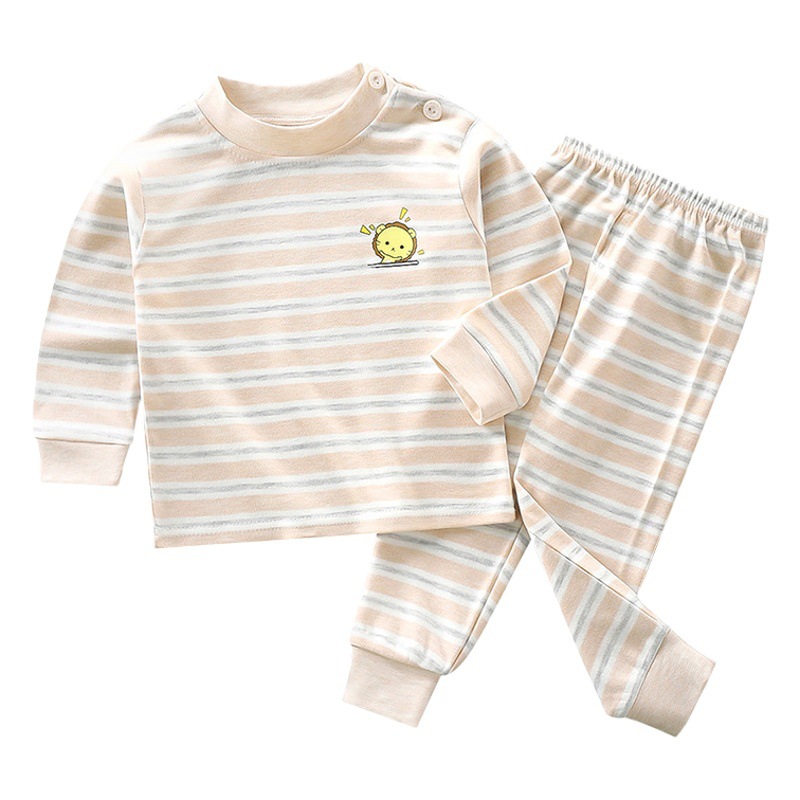 Conjunto de ropa interior térmica para niños de otoño e invierno, nuevo conjunto de colores de algodón para niños, venta al por mayor y dropshipping, algodón puro.