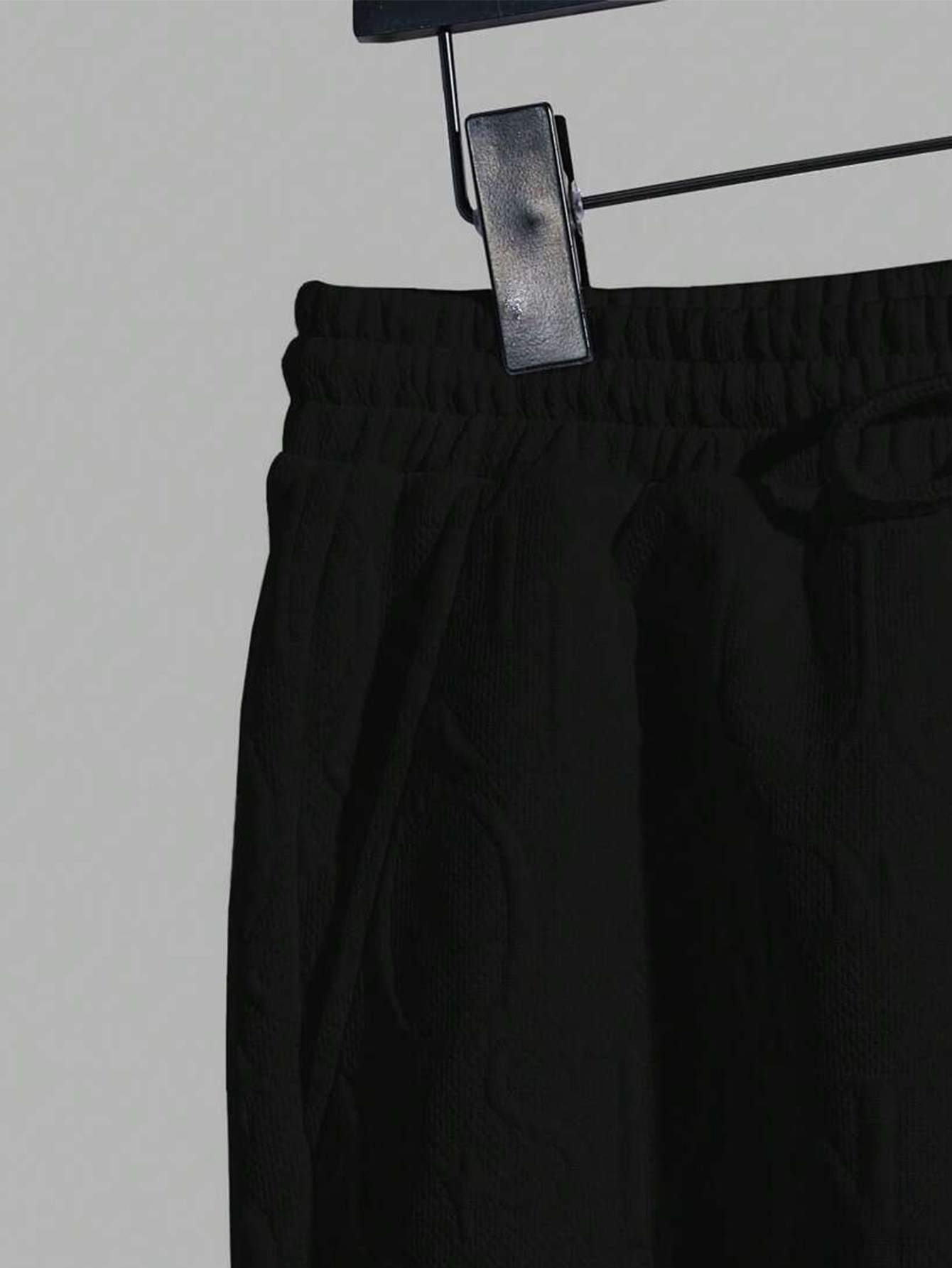 Herren Strick Anzug Mit Jacquard Muster Kurzarm Sommer Freizeit_voghion.com