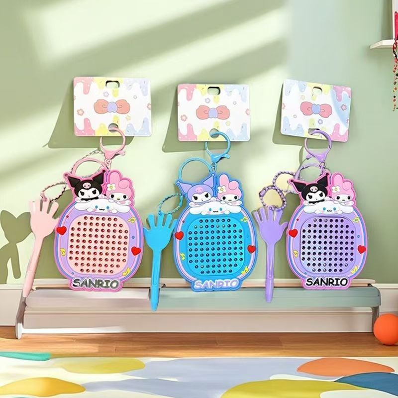 Serie Sanli magnetic bolas de acero tablero de dibujo rompecabezas entretenido desempaquetar llaveros juguetes divertidos juguetes bolsos colgentes