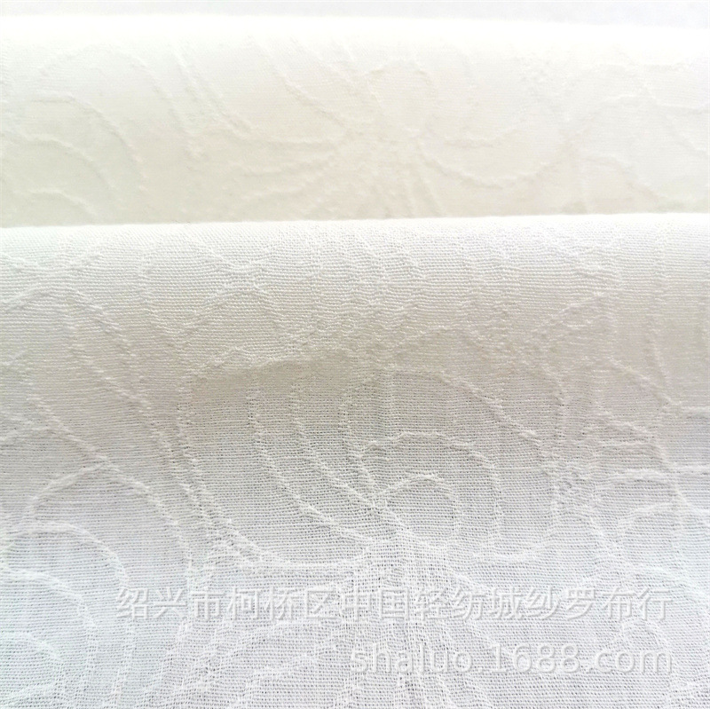 梭织全棉提花面料文艺森林系女装连衣裙衬衫小衫装饰布料