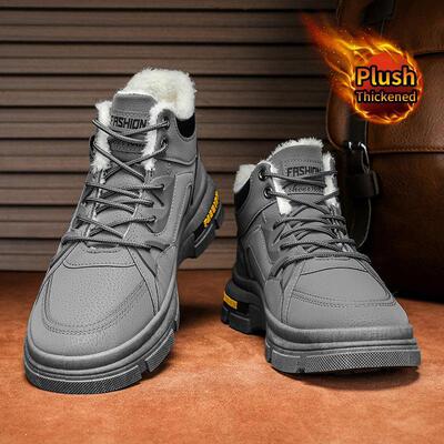 Men's Fall Winter  New Thick soled Heightened Fleece|ru