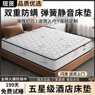 Hilton Five-Star Hotel Simmons Sponge Mattress Latex Coconut Palm Silent Independent Spring 20cm Thickeneded Cushion