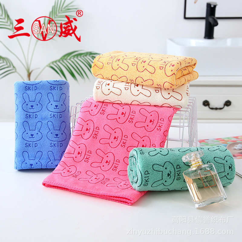 400-Thread-Count Fine Fiber Towel for Adults, Household Daily Face Towel, Soft Hair Drying Towel for Barber Shops and Beauty Salons