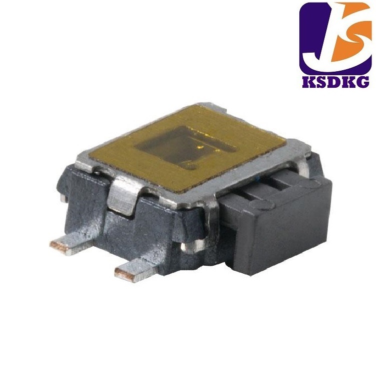 供应轻触开关 侧按键 带黄色膜四脚轻触按键开关