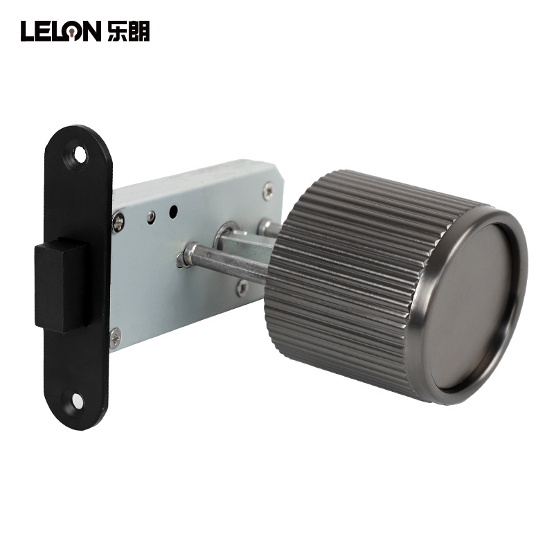 Cerradura de puerta invisible minimalista italiana personalizada cerradura esférica unilateral con llave de emergencia puerta de madera dormitorio cerradura oculta cerradura oculta