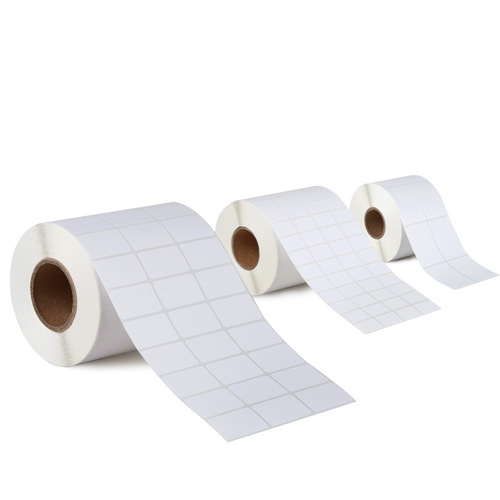 Blank coated paper self-adhesive label printing sticker kitchen refrigerator shelf life blank self-adhesive label paper roll