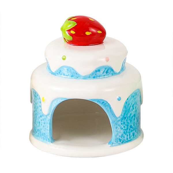 Hamster ceramic nest cake shape to cool down in summer and escape…