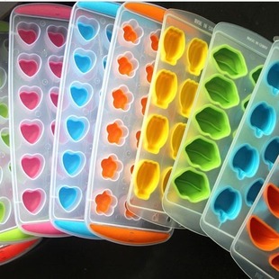 A1219 Silicone 11-Grid Ice Tray/Ice Mold/Creative Ice Maker Fruit-Shaped 0.06 Creative Fruit Ice Tray