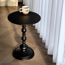 当天发客厅阳台家用茶几边桌复古角几铁艺床头置物小圆桌沙发边几