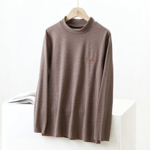 Men's Mideng Warm Thermal Innerwear High-Neck Embroidered Outerwear-Suitable for Autumn and Winter Plus Size Autumn and Winter Set with Extra Warmth and Thickness