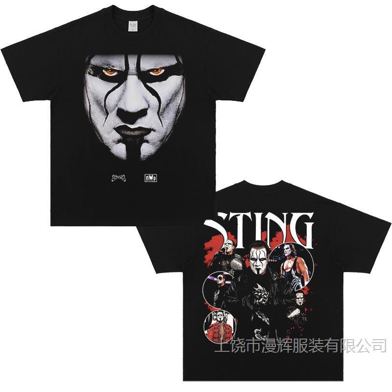 Steve Burton WWE Wrestling American Retro Short Sleeve T-shirt Heavy Small Collar