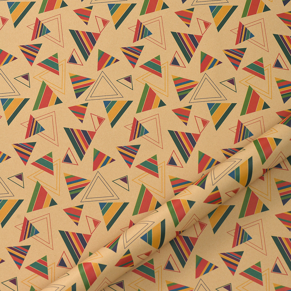 Amazon nuevo papel kraft retro embalaje de regalo de cumpleaños de San Valentín paquete de papel de embalaje al por mayor
