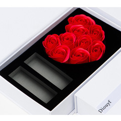口紅禮盒情人節禮物玫瑰花盒禮品包裝禮盒禮品袋一件代發