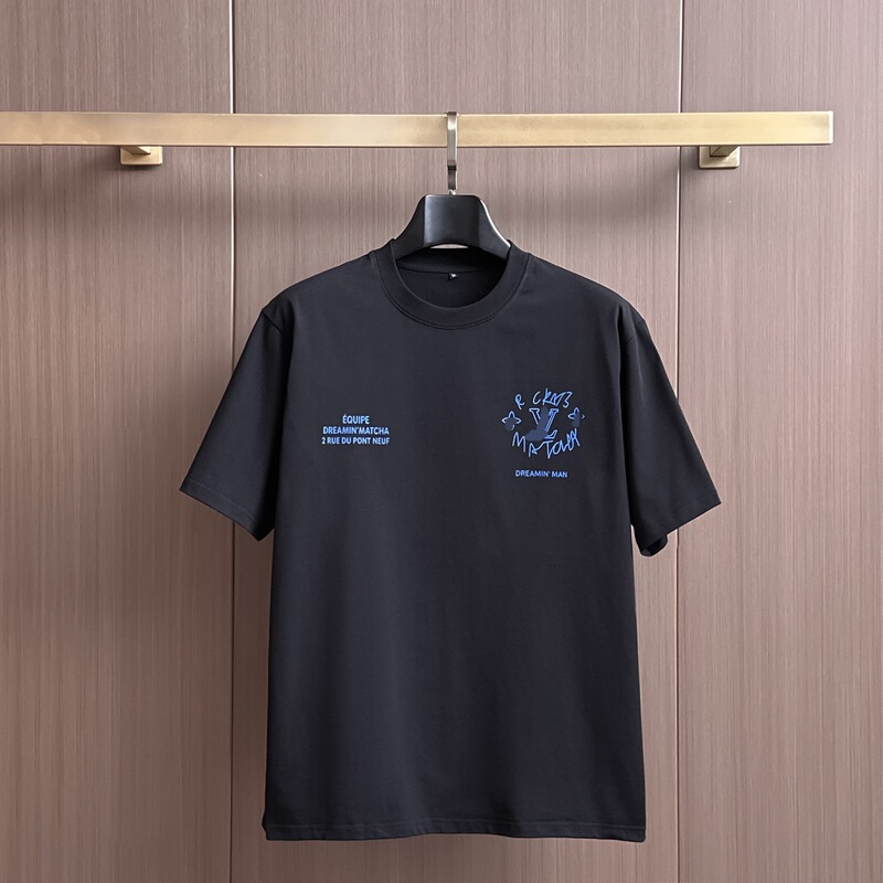 Celebrity-Inspired American-Style Graphic Men's Short-Sleeve 2026 Simple Men's Pure Cotton Printed T-Shirt, Same Style as Big-Name Brand Counters