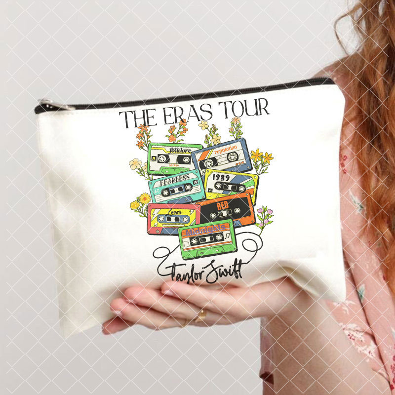 Taylor Music Swift álbum impreso lienzo cosmético bolsa monedero de la moneda de las mujeres bolsa de lápiz transfronterizo comercio exterior