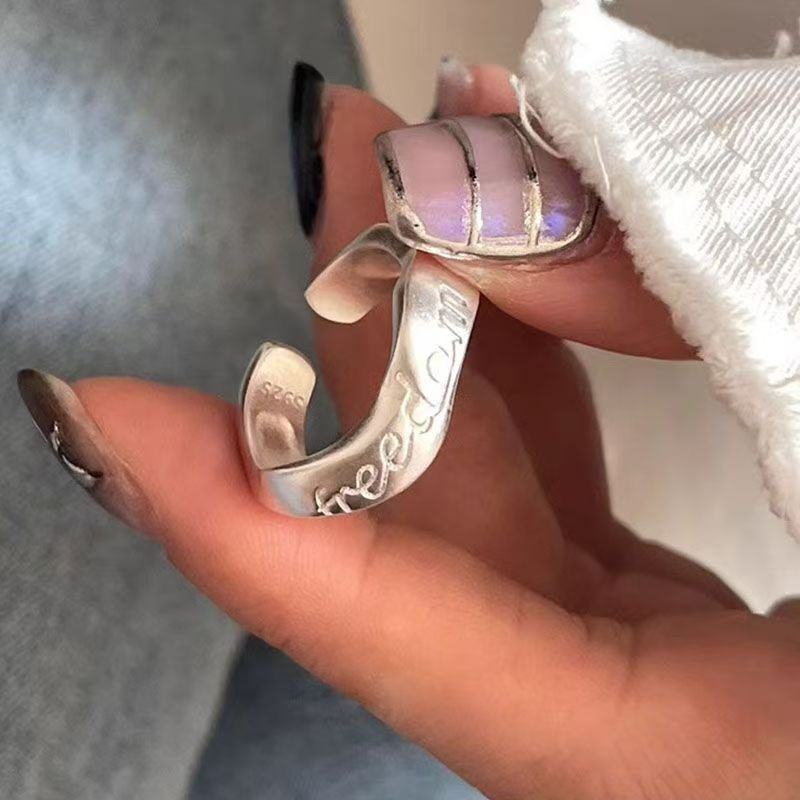 Ring with letters