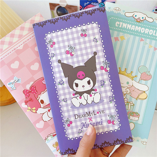 Cartoon Decoration Girly Heart Sanrio Kurome Melody Cinnamon Dog Sticker Set Sticker Card Combo