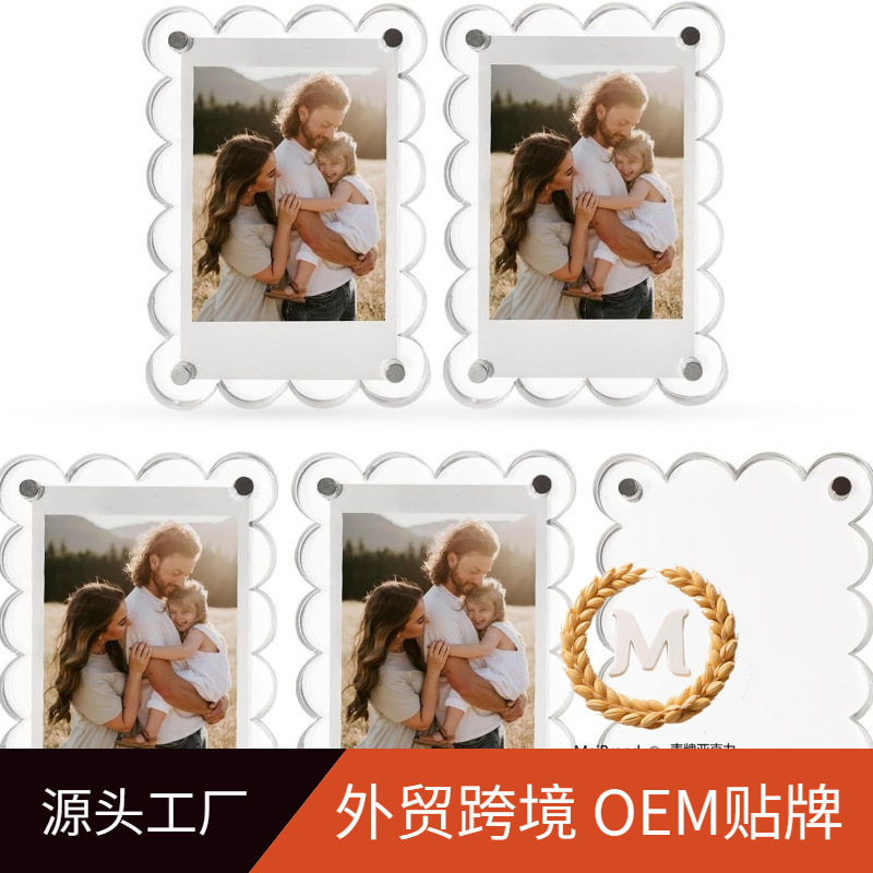 Acrylic Refrigerator Magnetic Frame, Double Sided Photo Fridge Magnet Photo Frame, Suitable for Fujifilm Acrylic Refrigerator Magnetic Frame, Double Sided Photo Fridge Magnet Photo Frame, Suitable for Fujifilm