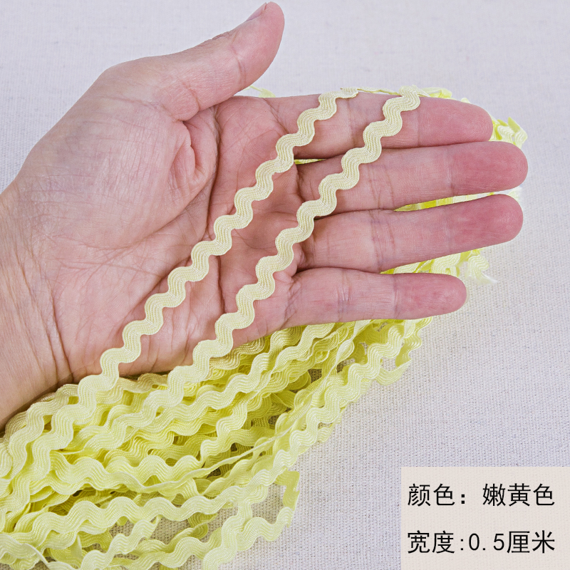 24 metros onduladas de polipropileno correa diy accesorios de ropa 0.5CM marineras correa sofá cortina decoración encaje