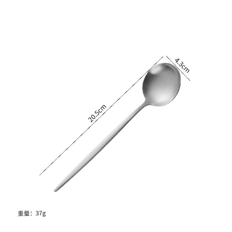 은색 테이블 스푼
