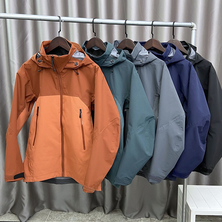 Niaojia's Same Outdoor Classy Beta Ar Waterproof and Breathable Hard Shell Single-Layer Jacket Hooded Men's Sports Jacket