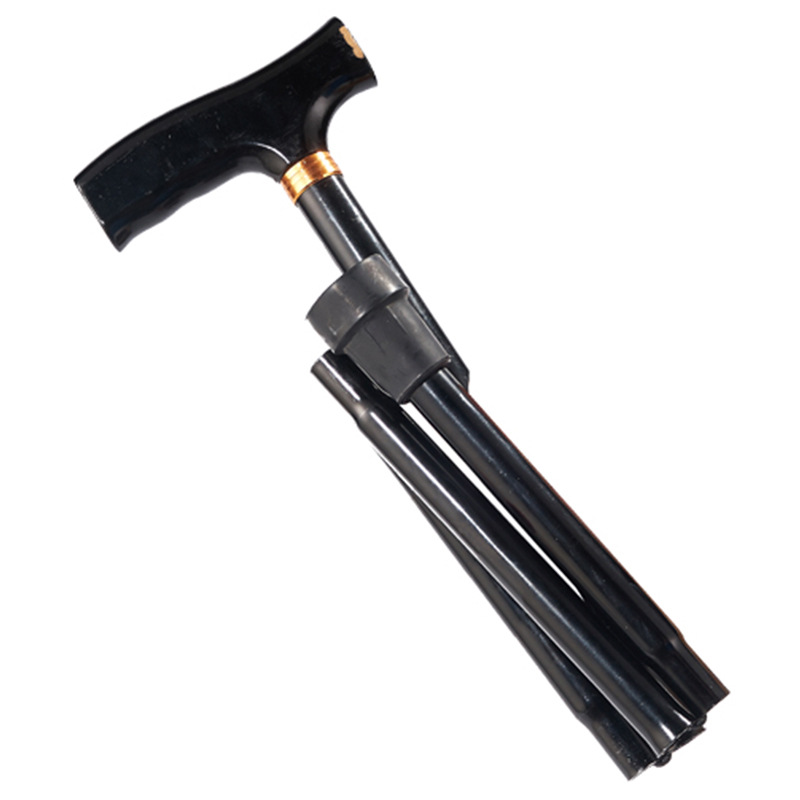 Muletas para ancianos, bastones ligeros antideslizantes, bastones, jóvenes, alpinismo plegable, aleación de aluminio, mutadores individuales, bastones