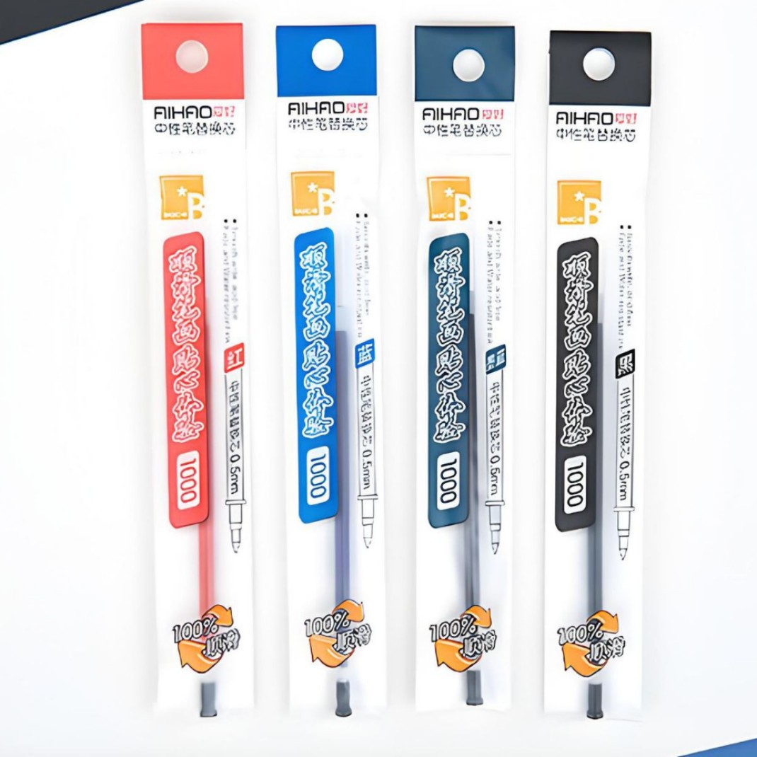 Hobby 1000 signature refills 0.5mm neutral refills bullet refills student stationery office supplies