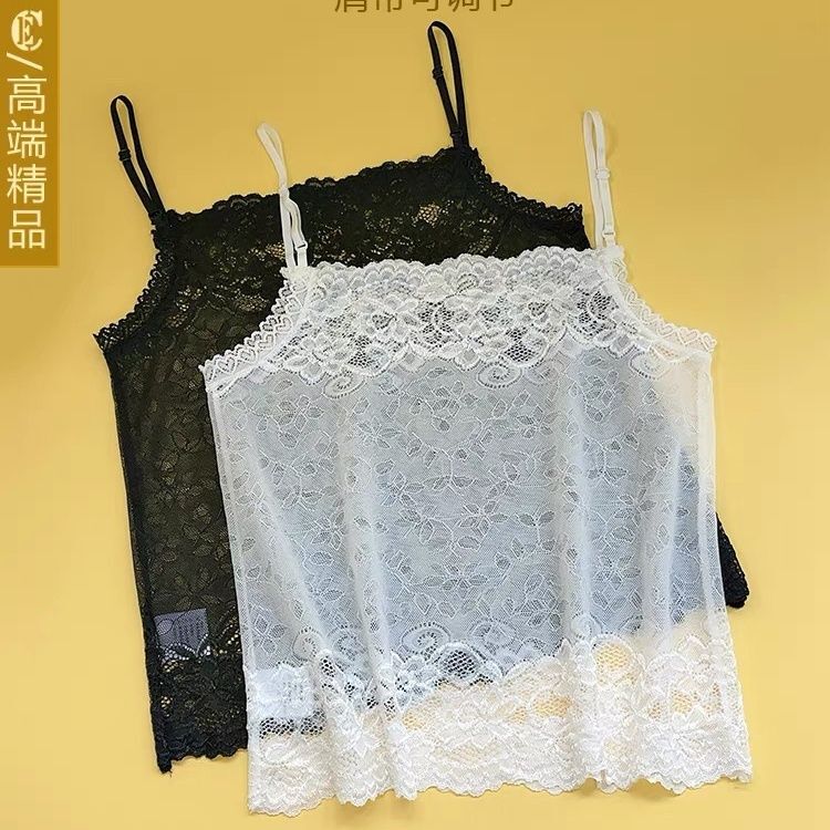 One-Piece Lace Tube Top Anti-Exposure Summer Thin Lingerie Low-Neck Chest-Covering Fabric Sexy Camisole Women's Inner Wear Chest Wrap One-Piece Lace Tube Top Anti-Exposure Summer Thin Lingerie Low-Neck Chest-Covering Fabric Sexy Camisole Women's Inner Wear Chest Wrap
