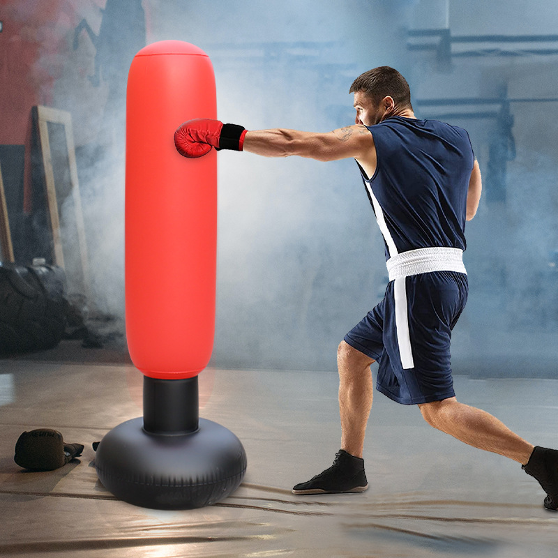 Custom Inflatable Boxing Column Punching Bag Adult Pvc Fitness Stress Relief Water-Fillable Sandbag Punching Bag