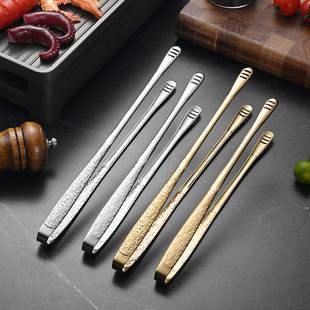 304 Stainless Steel Barbecue Clip Thickened Barbecue Clip Korean Style Kitchen Steak Fried Household Creative Food Clip