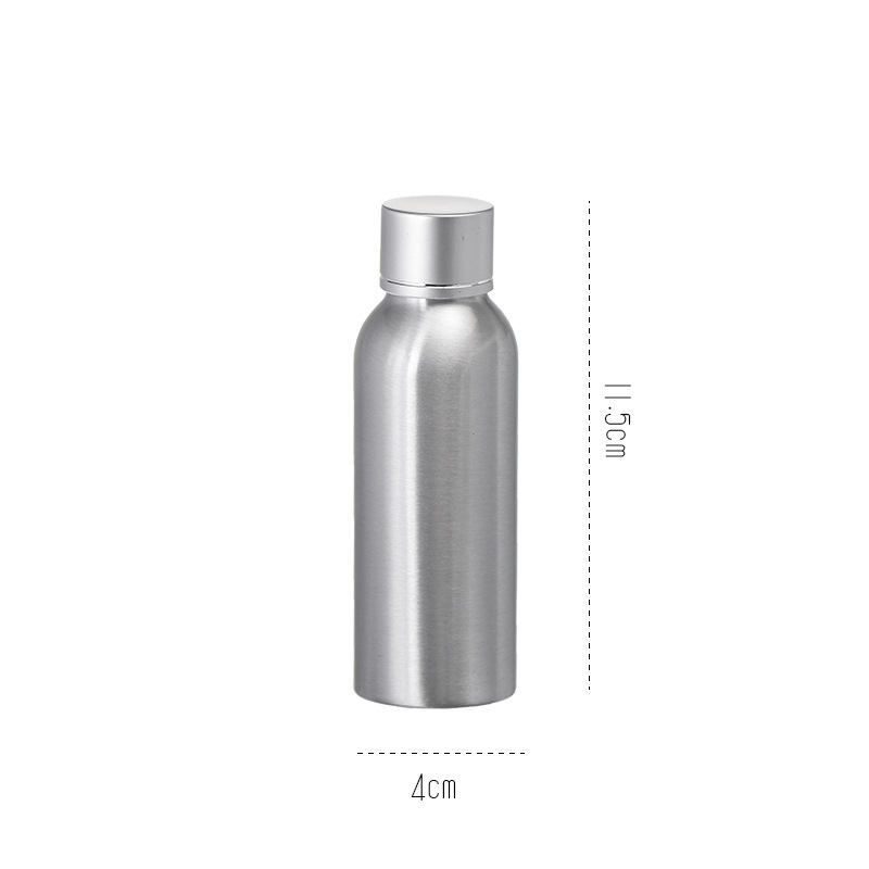 Botella de aerosol de aluminio de metal Botella de aerosol hidratante de tóner desinfección de alcohol pequeña regadera portátil sub-botella presionando botella vacía