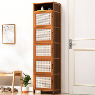 Shoe Cabinet Household Doorway Shoe Rack Simple Storage Artifact Space-saving Multi-storey Dormitory Rental House Household Dust Prevention