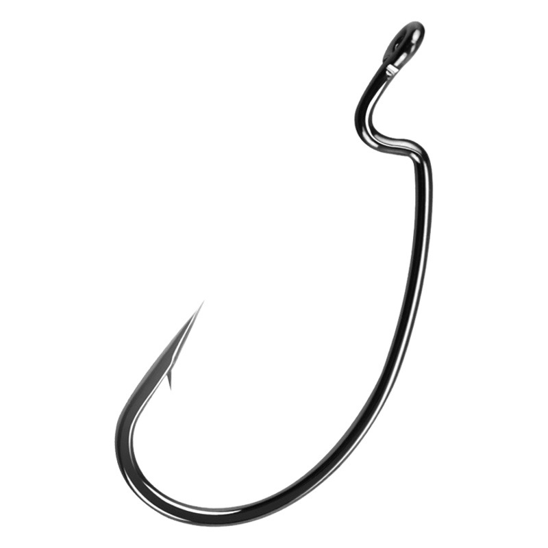 Wide belly crank hook 9003 reinforced flat hook Luya crank hook Texas fishing group soft bait soft insect hook