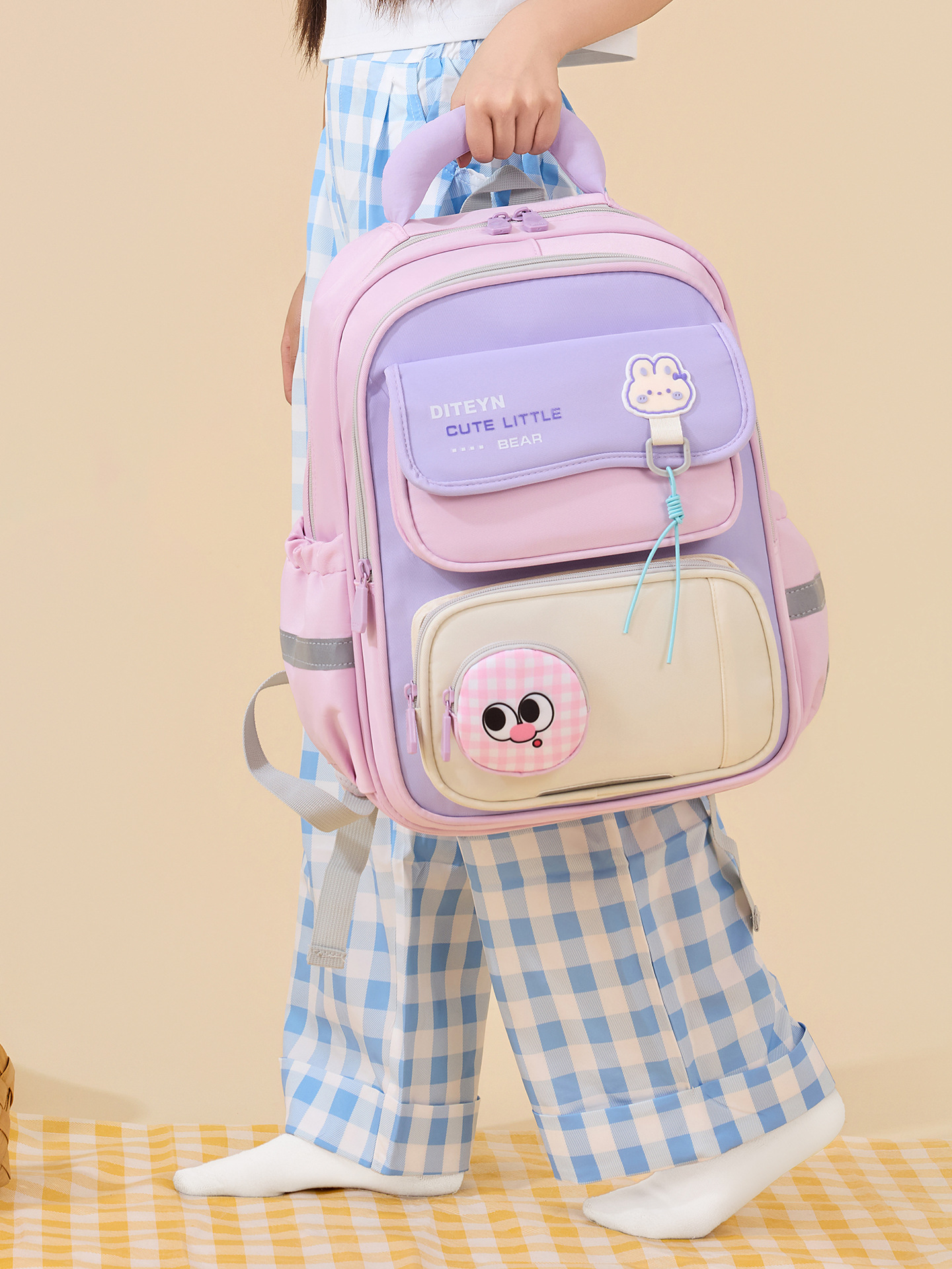 Mochila escolar, mochila transpirable para niños, grados 1 - 3 - 6 para reducir la carga, gran capacidad, ultraligera.
