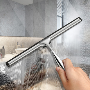 New stainless steel wiper window cleaning glass household brush bathroom tile floor wiper cleaning tool