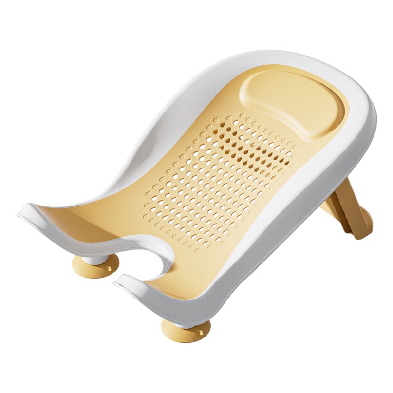 Recién nacido lavado a tope artefacto portátil bebé trasero lavado rack infantil baño rack reclinable lavable PP rack